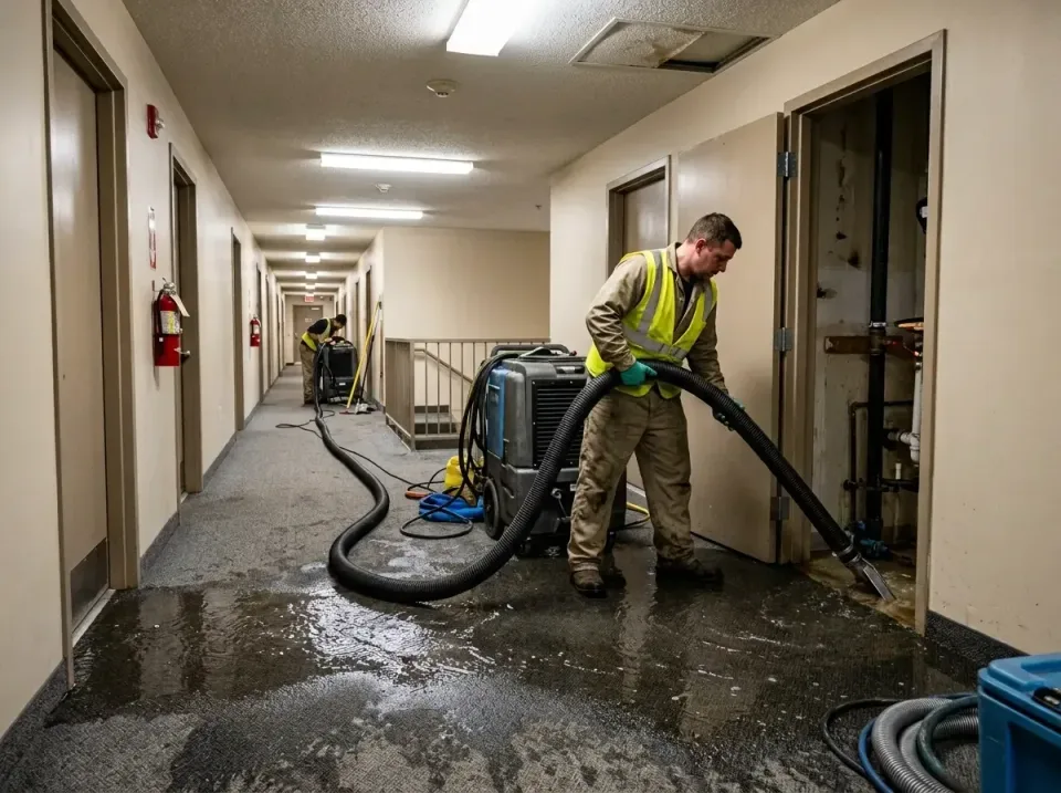 multi-unit-apartment-hallway-f-005 — frequently asked questions, Emergency Burst Pipe Water Extraction & Removal in Hardinsb…